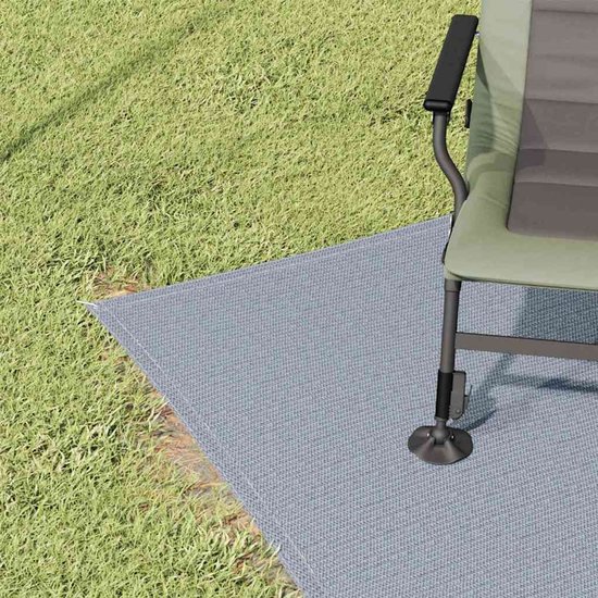 vidaXL - Tenttapijt - Blauw - en - Grijs - 200 - x - 200 - cm - Polyetheen van Merkloos — afbeelding 5