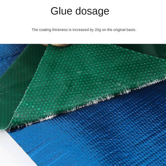 Dekzeil Reparatietape - Luifel Tent Tape - Lekkages Dichten - Sterk Waterbestendig - 7.5 Meter - Wit van Merkloos — afbeelding 4