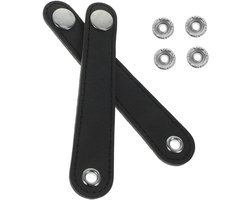 ERINGOGO 2 Stuks accordeon gesp riem accordeon accessoires instrument accessoires balgriem vervangen universele balgriem accordeon bas universele riemen onder gesp Synthetisch leder Zwart