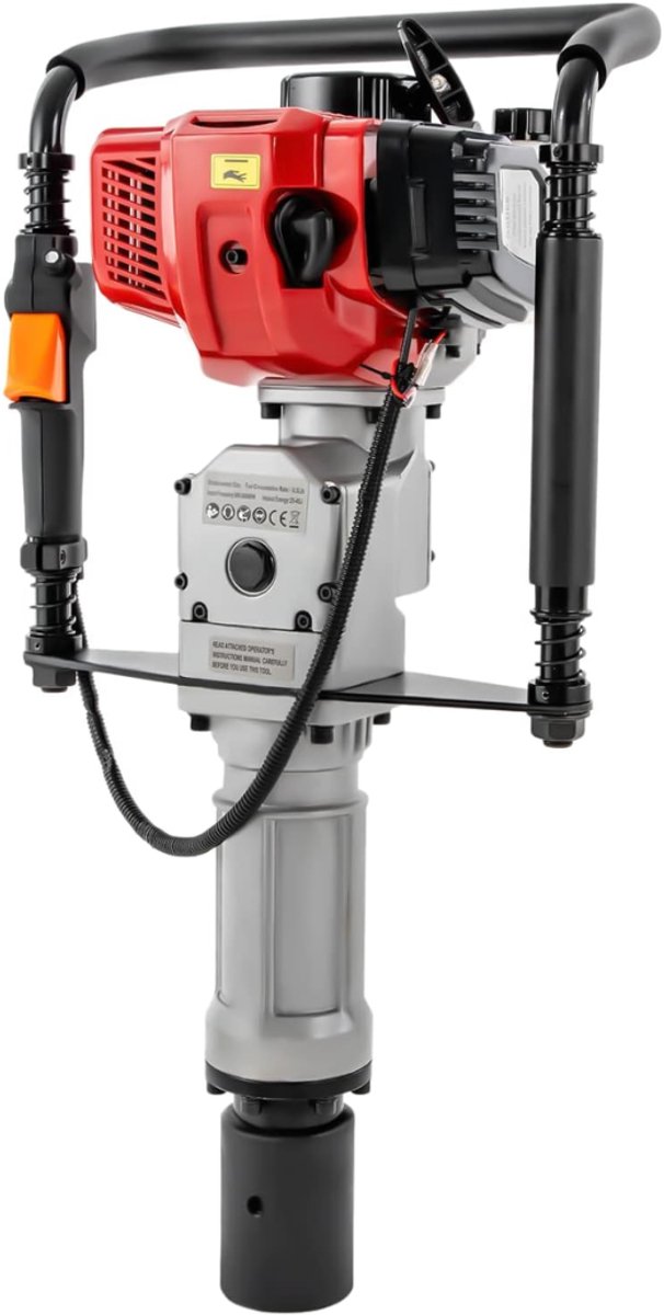 HEZIVO® Palenrammer Benzine - 2-takt - Plaatsen Palen en Omheining - 1900 W - 52 cc