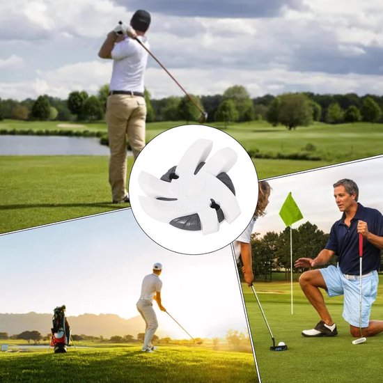 Golfschoen Noppen - Golfpunten Golfspikes - Verbeter Grip Golf - Sneldraaiend Systeem - 12 stuks - Wit van Merkloos — afbeelding 2