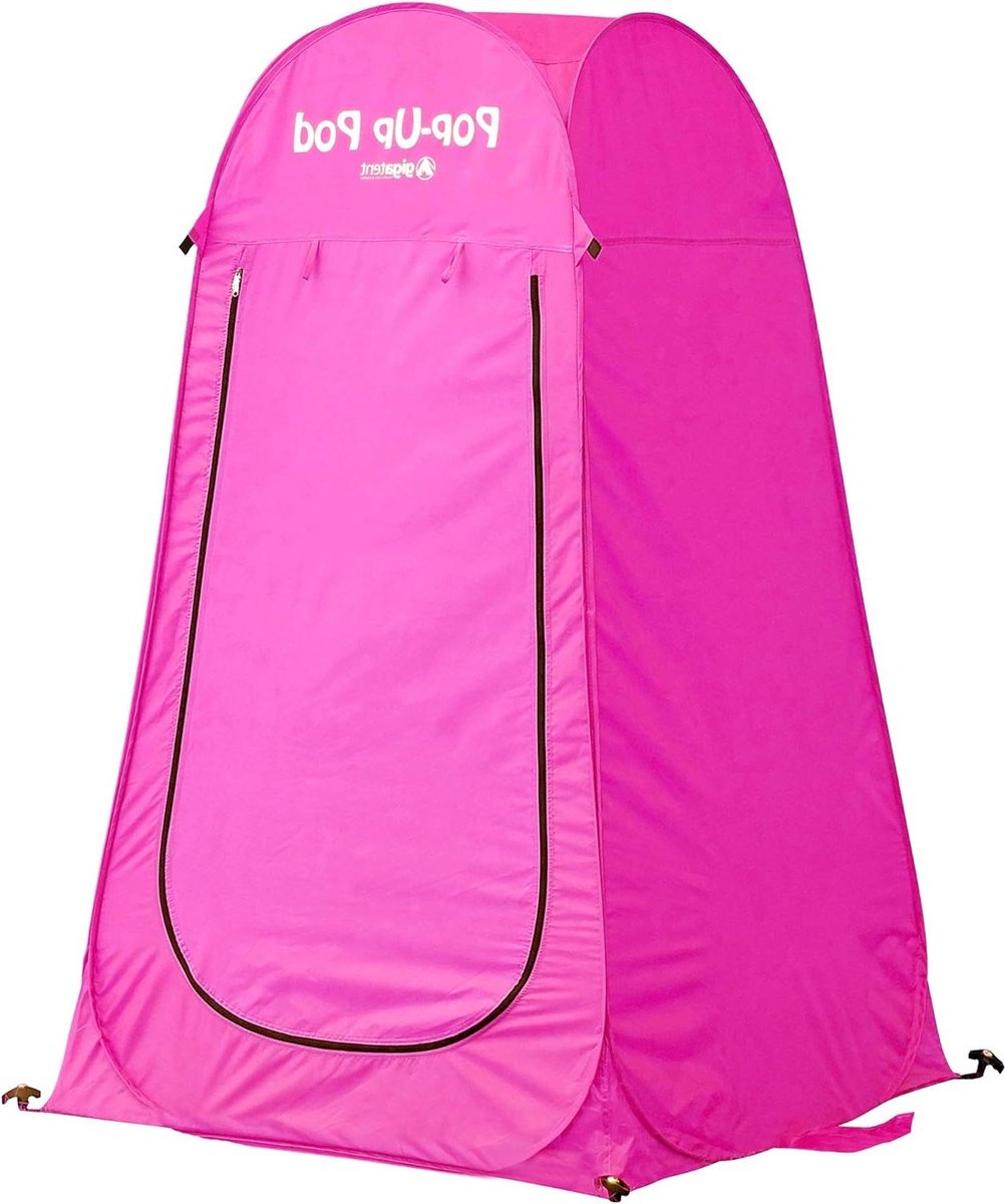 GigaTent Pop-up privacytent voor kleedkamer, onmiddellijke draagbare buitendouchetent, campingtoilet, regenschuilplaats voor camping en strand, licht en robuust, eenvoudig te installeren,