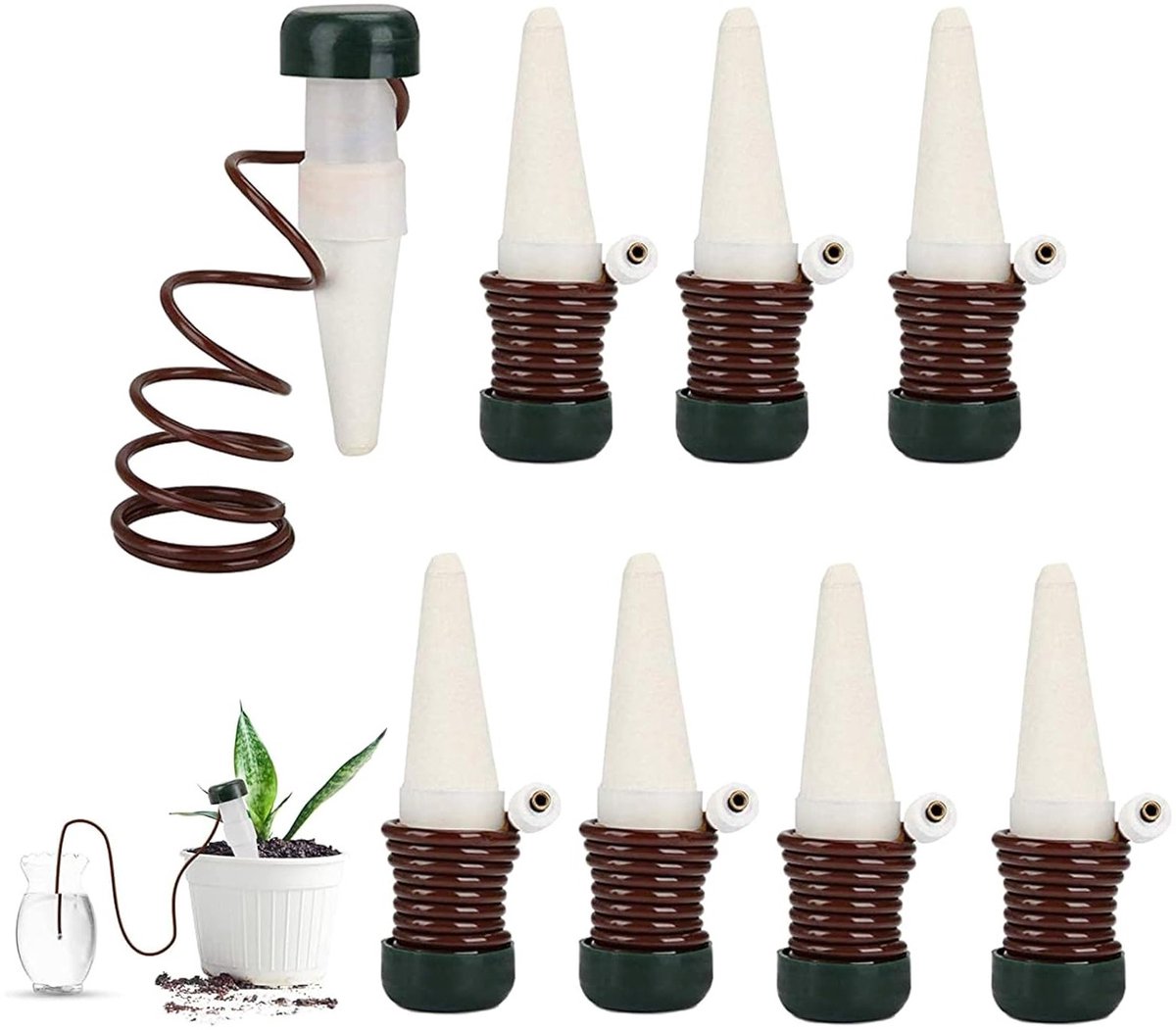 8 Pcs Automatische Druppelirrigatie Kit - Bloempot Waterdispenser - Automatisch Watergeefsysteem voor Binnenplanten - Tuin - Planten - Bloemen - Huishoudplanten - Irrigatie