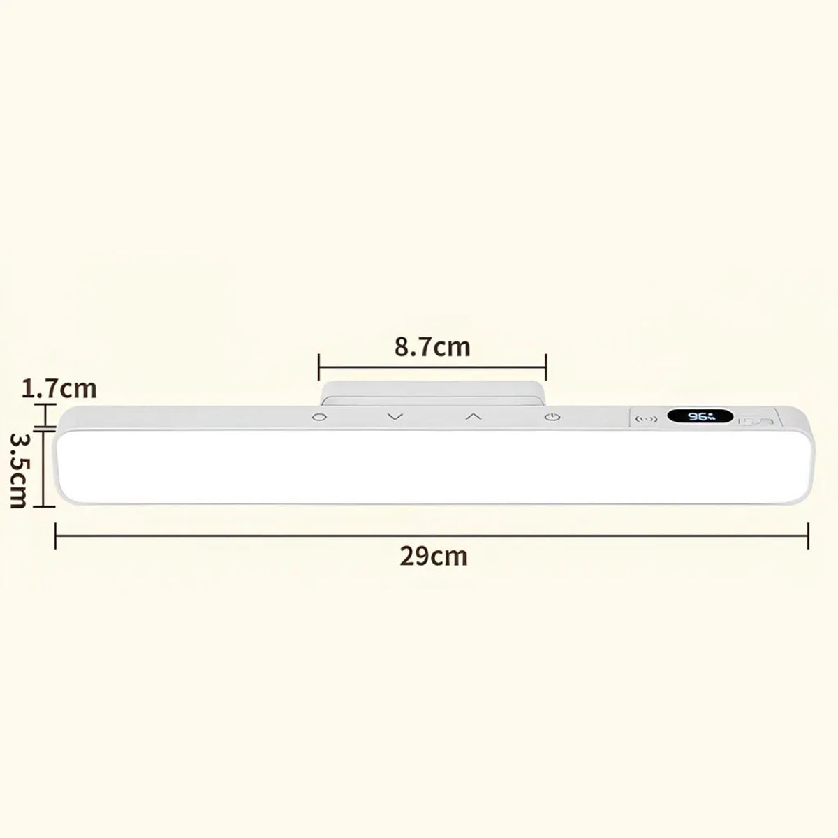 LED-bureaulamp, dimbaar met afstandsbediening, 5 kleurtemperaturen, leeslamp, magnetisch ontwerp, werkt op batterijen/USB, oogvriendelijke bureaulamp. thumbnail 2
