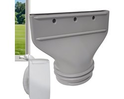 Koppelstuk Mobiele Airco Afvoerslang – Voor Ø13-15cm Afvoerslang airco slang – Conditioner Uitlaatslang Connector – Voor ramen, airconditioning, uitlaatslangkoppeling voor afvoerbuis, afzuigkap, pvc-airconditioning, slangverlenging