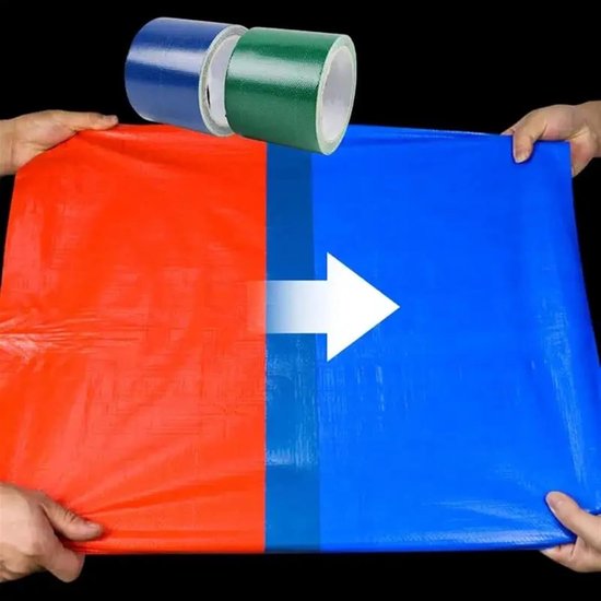 Dekzeil Reparatietape - Waterdicht PVC Plakband - Buiten Repareren - Extreme Temperatuur Bestendig - 8 cm x 5 m - Wit van Merkloos — afbeelding 2