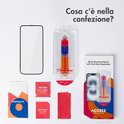 Inhoud van de verpakking: reinigingsset, stofverwijderaar, glas screenprotector met anti-stof applicator.