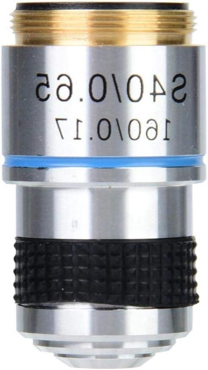 Objectief Lens - Microscoop Lens - Biologisch Onderzoek - Achromatisch Ontwerp - 40X 185 160/0.17 - Aluminium
