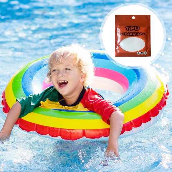Reparatieset Luifel - Waterdichte Patch - Opblaasbaar Repareren - Zelfklevend Ontwerp - 10 Delig - Transparant van Merkloos — afbeelding 4
