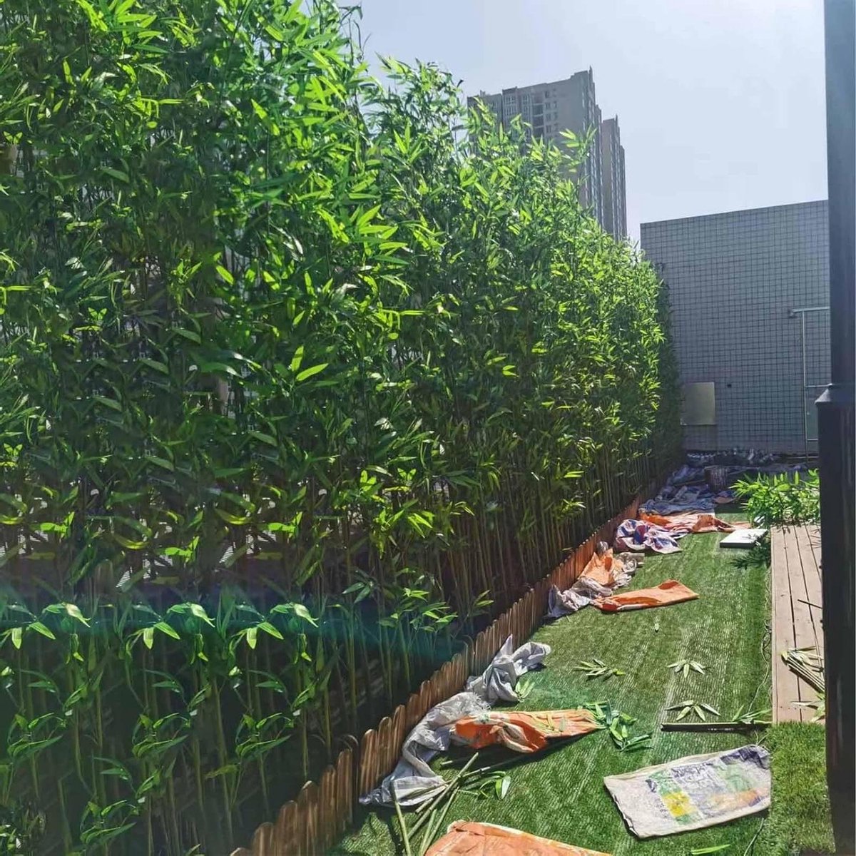 Kunst Bamboe - Nep Plant - Privacy Creëren - Weerbestendig - Tot 2 meter - Groen