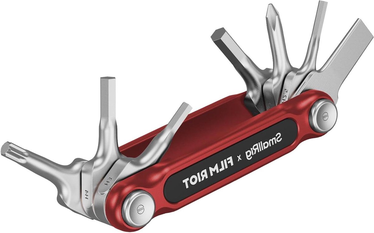 Inklapbare Gereedschapsset - Multitool Schroevendraaier - Camera Onderhoud - 7 in 1 Functies - Compact Formaat - Rood
