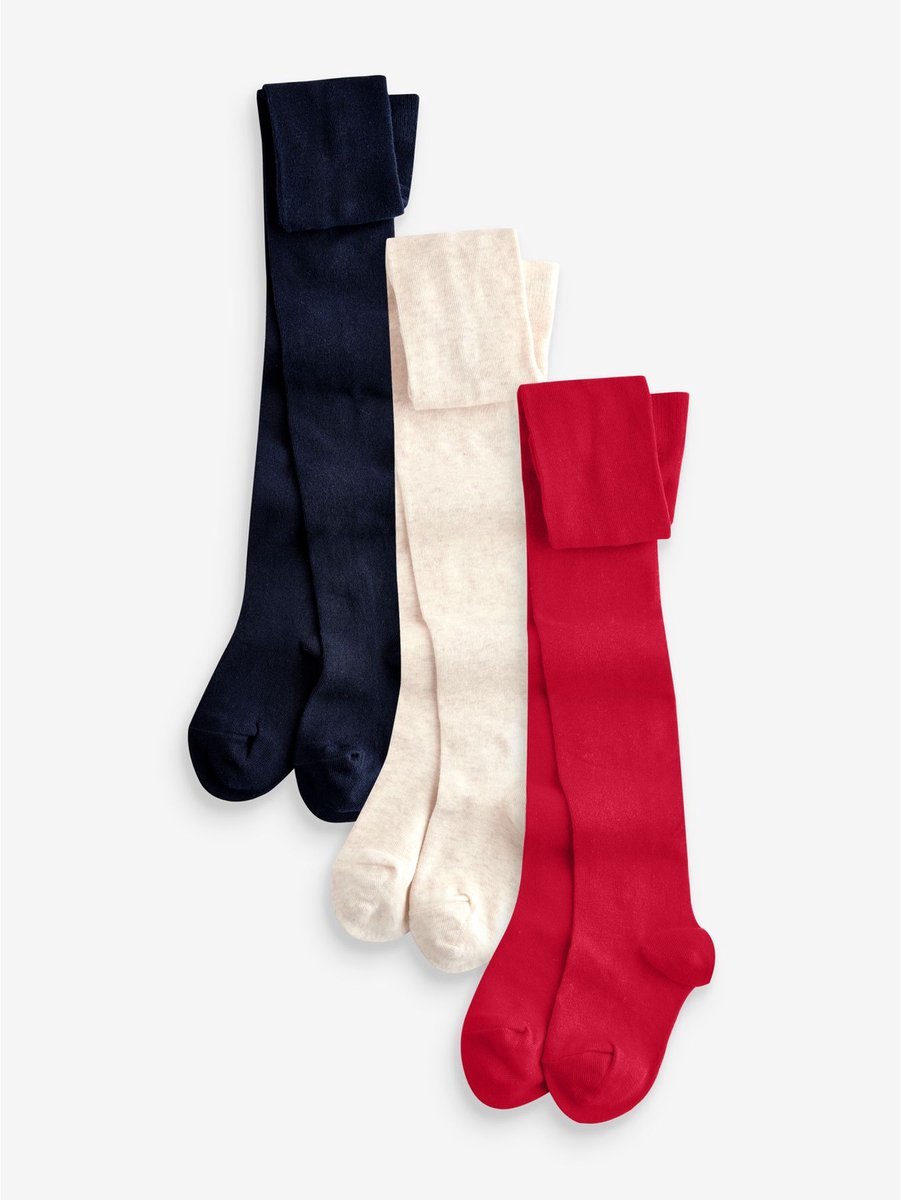Next - Meisjes - Set van 3 katoenrijke maillots - Rood