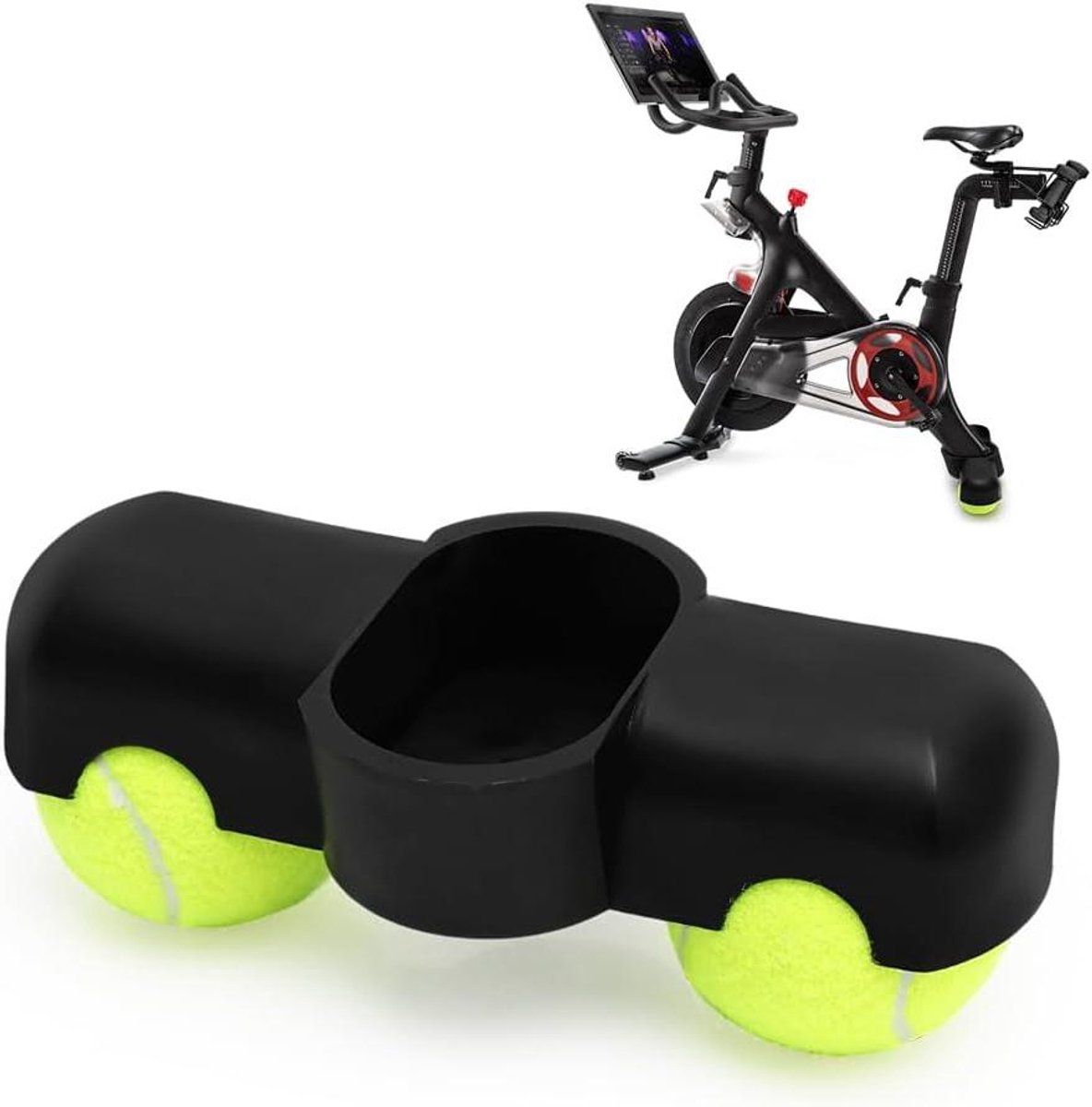 Fietstrainer Accessoires - Indoor Cycling - Realistisch Fietsen - Verbeterde Stabiliteit - 19x9x4cm - Zwart