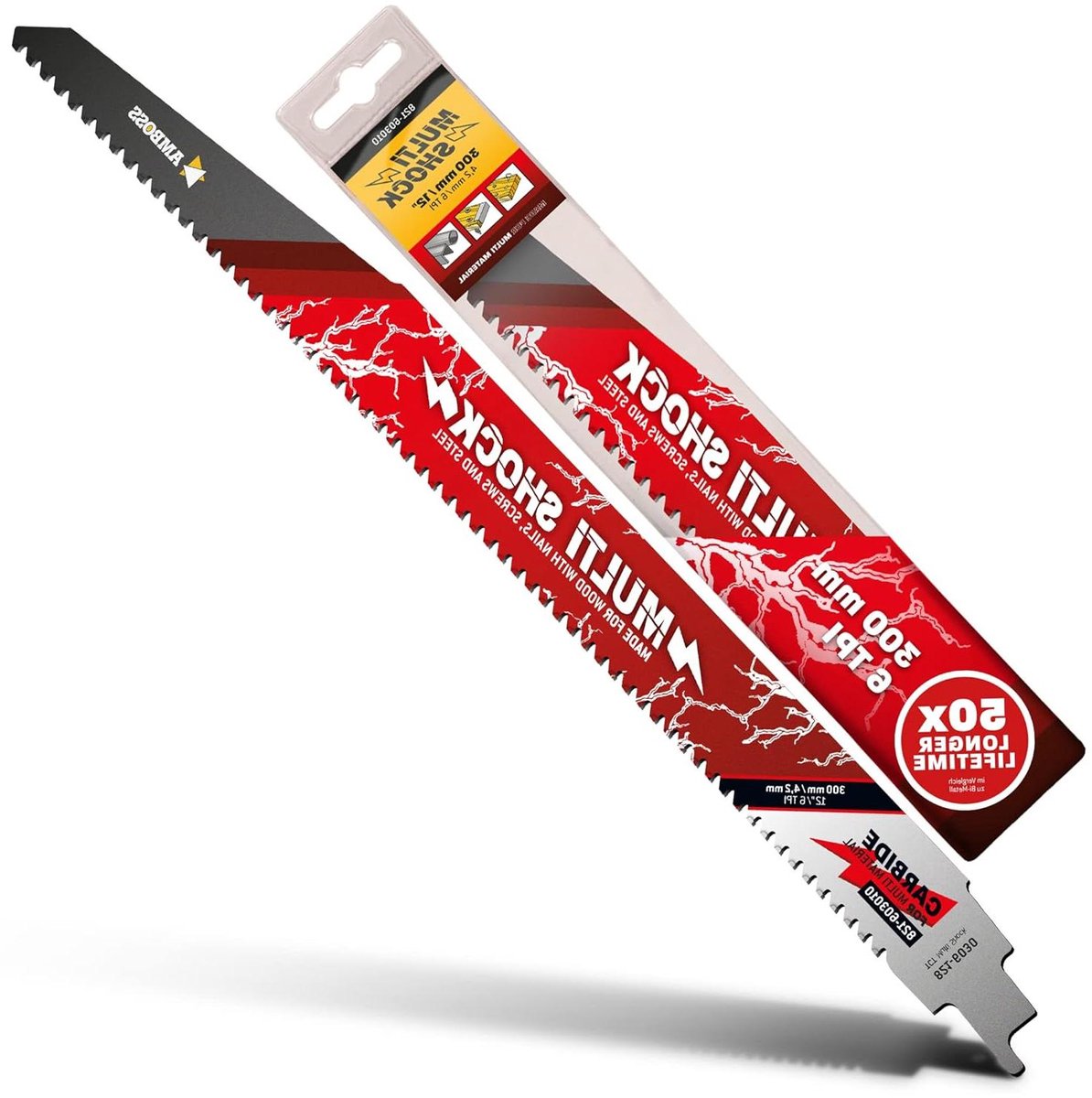 Reciprozaagblad - Metaalzaagblad - Hout en metaal zagen - Lange levensduur - 300 mm lengte - Zilver