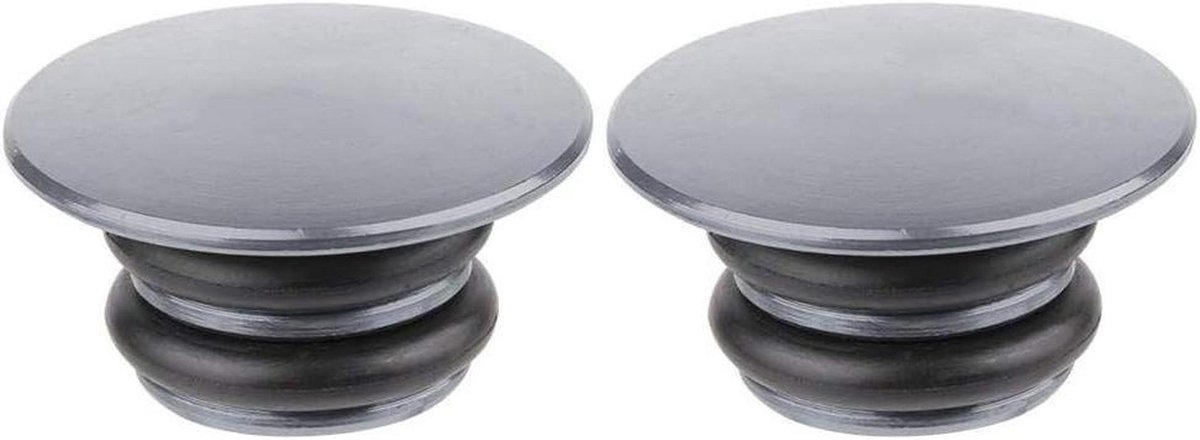 Stuurdop Fiets - Handvat Cap - Fietsen Onderhoud - Aluminium Legering - 3 x 3 x 1.5 cm - Titanium