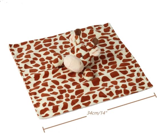 Knuffelige pluche deken - Baby knuffeldier - Baby comfort - Zacht polyester - Baby maat - Giraf luiaard — afbeelding 5