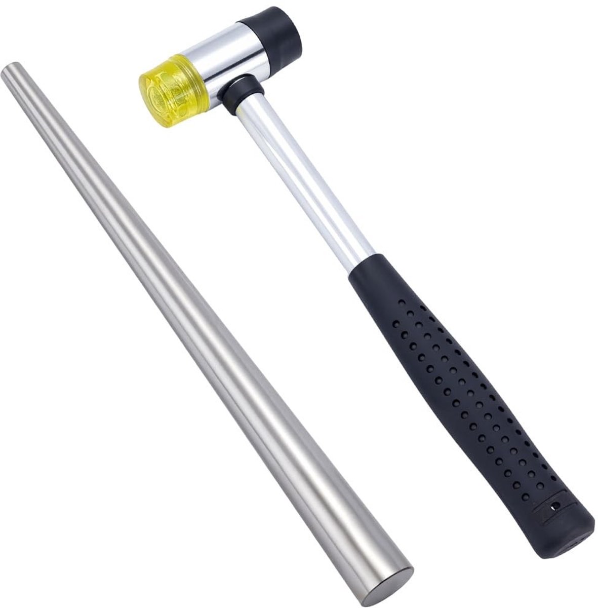 IMstore - PandaHall Elite Gereedschapset - Ringvergroter - Modern en professioneel - Hamer en mandrel - Voor sieraden maken - Zwart