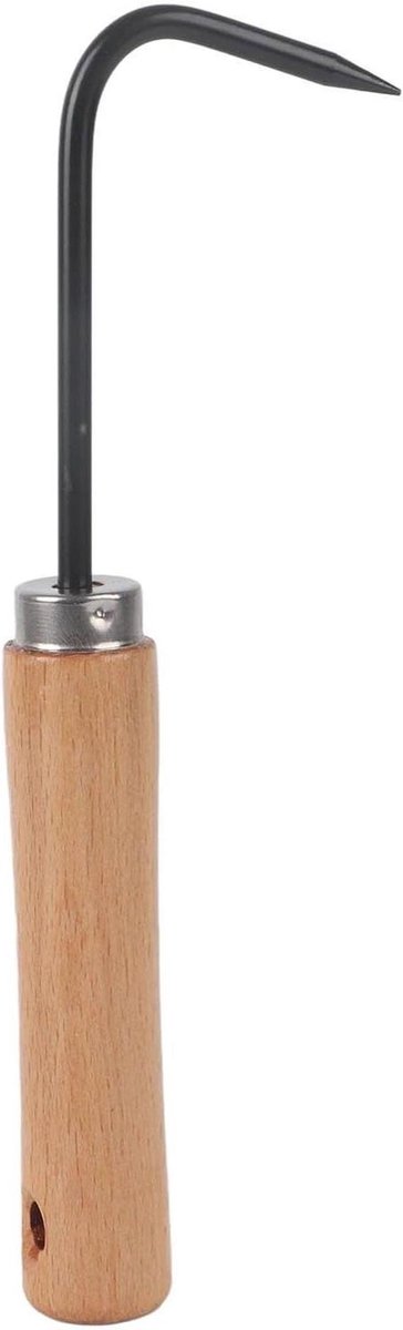 Tuinbouw wiedhaak - Wortelhaak onkruid - Graven en wieden - Enkele klauw ontwerp - 250 mm lengte - Zwart
