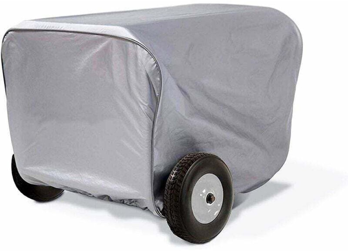 Beschermhoes voor invertergenerator en draagbare buitengenerator, zilverkleurig, 63,5 x 60 x 51,5 cm