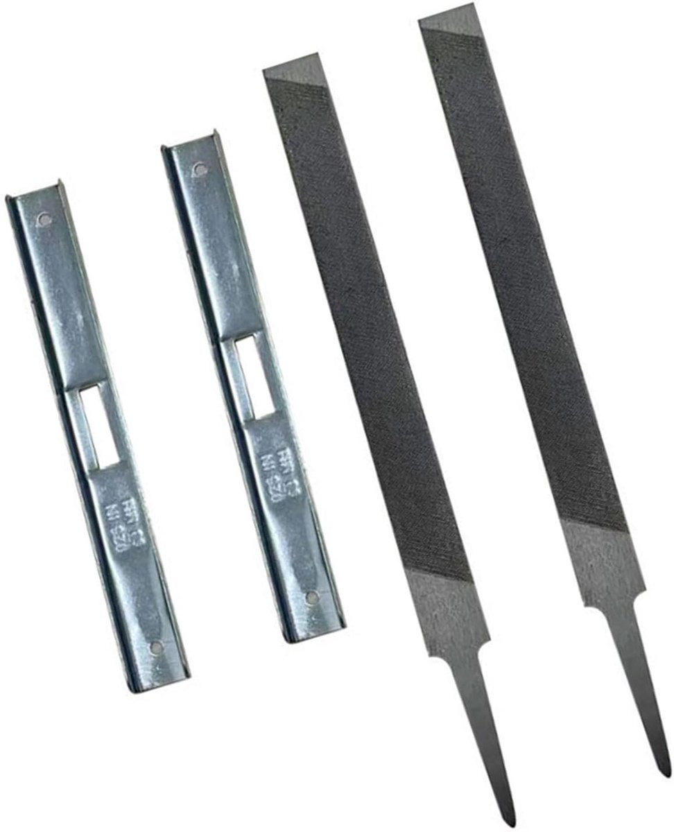 27742 Dieptemeter Tool met platte vijl kettingzaag kettingvijl vijlgids stalen constructie voor soepele bewerkingen kettingzaag dieptemeter gereedschap en platte vijl