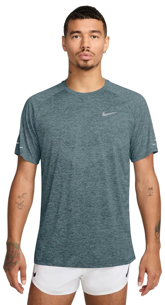 Nike Stride Dri-fit Heren Training T-shirt Hv5203-382 Kleur Groen