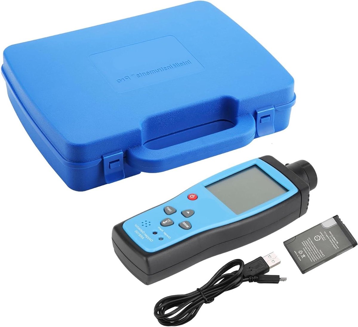 Zuurstofdetector - O2-meter Monitor - Veiligheid Controleren - Elektrochemische Sensor - 0-30% - Zwart