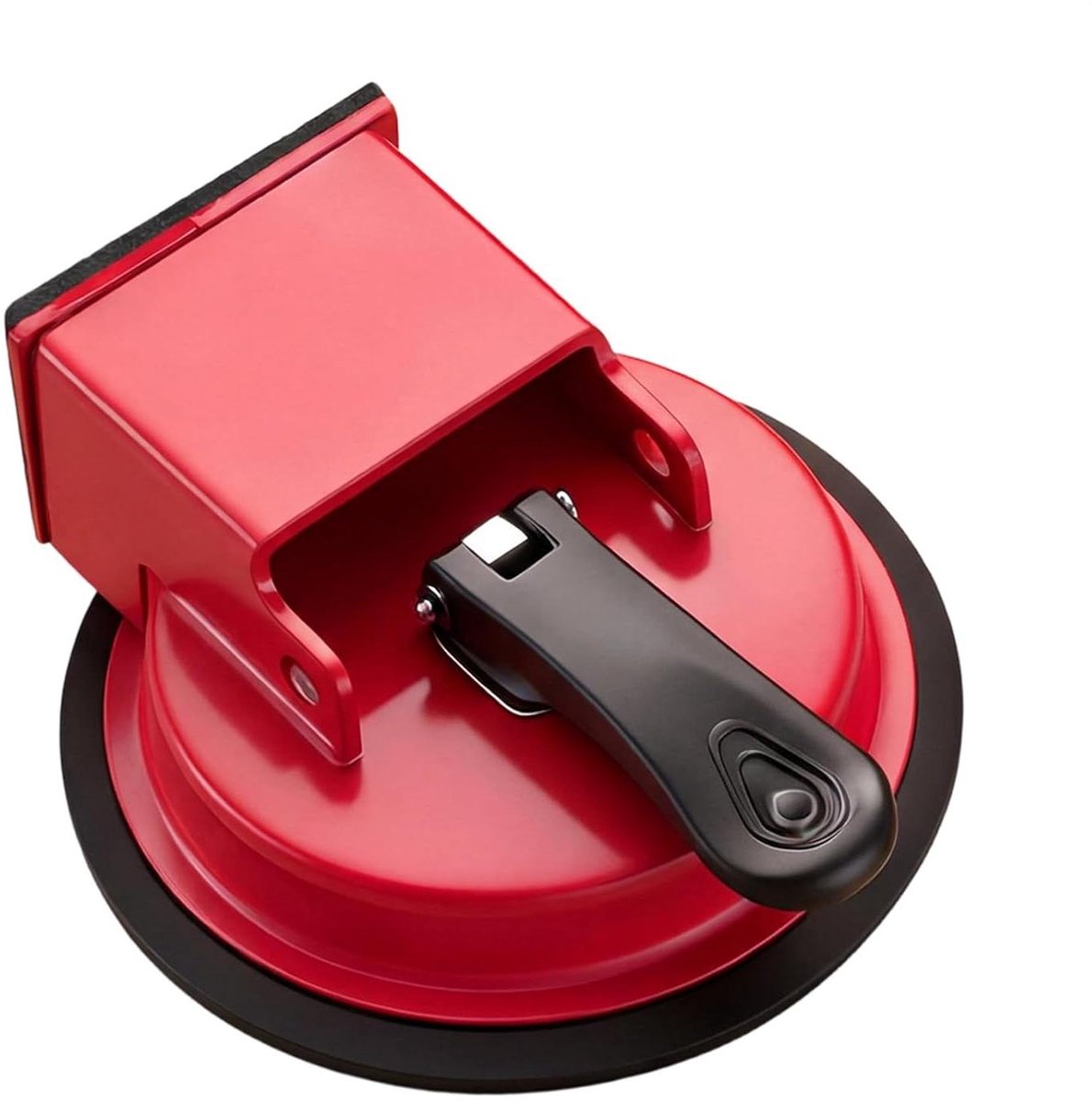 Laminaat Reparatiegereedschap - Vloer Kieren Dichter - Spleten Vullen - Met Rubberen Zuignap - 12 x 4 cm - Rood
