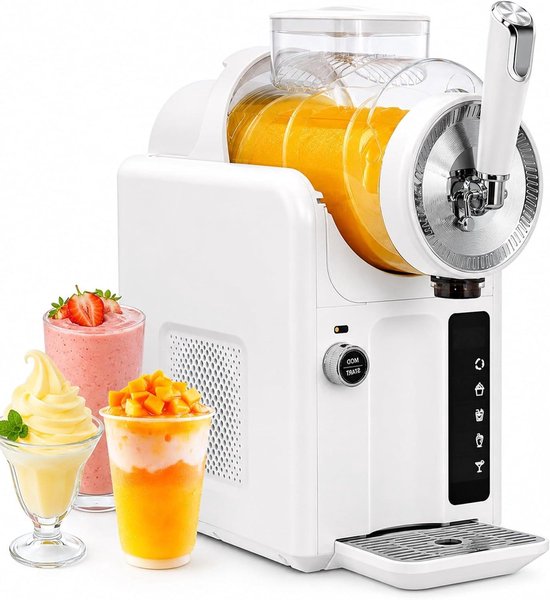 Slushmachine - IJsmachine Drankjesmaker - Zelf Slush Maken - 5-In-1 Zelfreinigend - 2 Liter - Wit