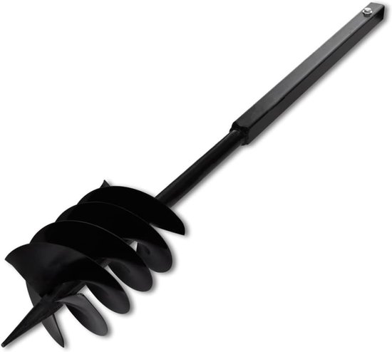 Grondboor - Bodemboor Handvat - Gaten Boren - Inclusief Verlengbuizen - 180 mm - Staal — afbeelding 4