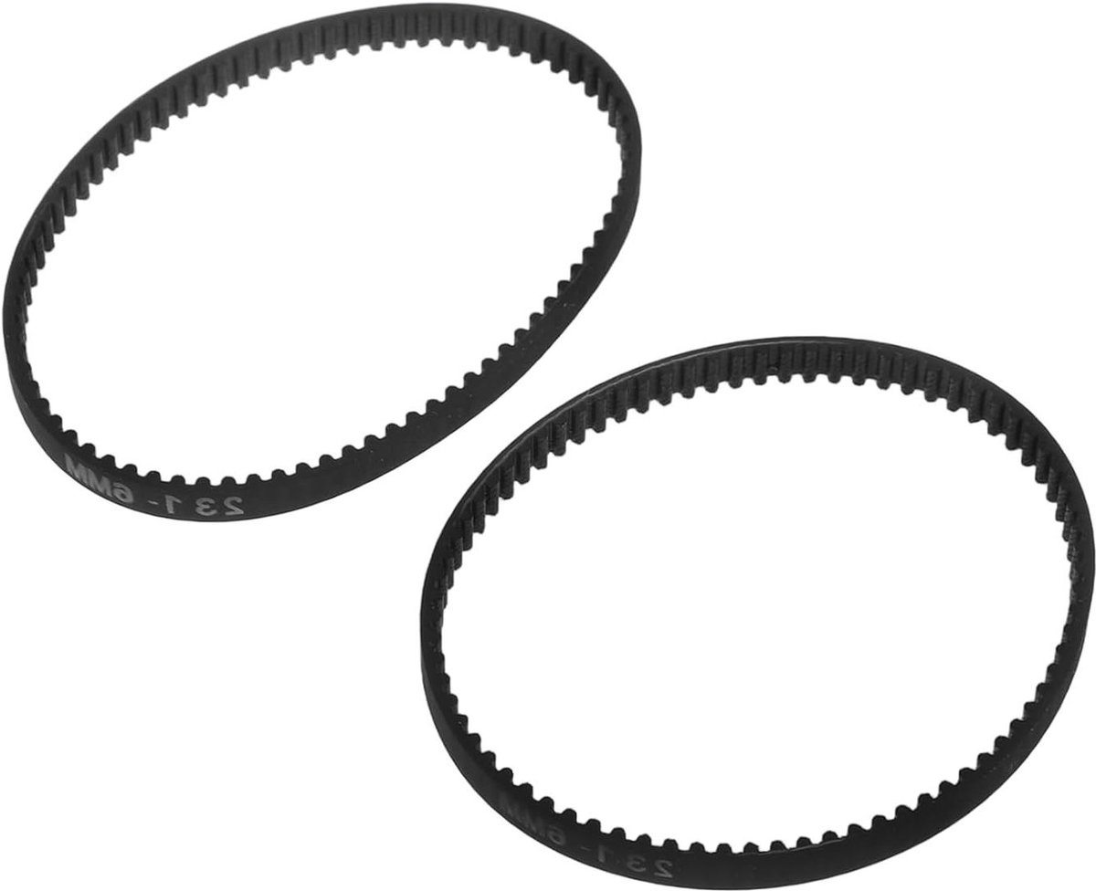 Stofzuiger Riemen - Vervangende Onderdelen - Stofzuigen Thuiskamer - Duurzaam Rubber - 2 Stuks - Zwart