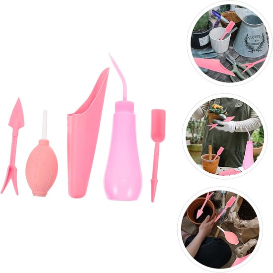 Tuingereedschap Set - Tuin Gadgets - Planten Verzorgen - Draagbaar Hulpmiddel - 22.5 x 6 x 6 cm - Roze van Tuingereedschap. — afbeelding 2