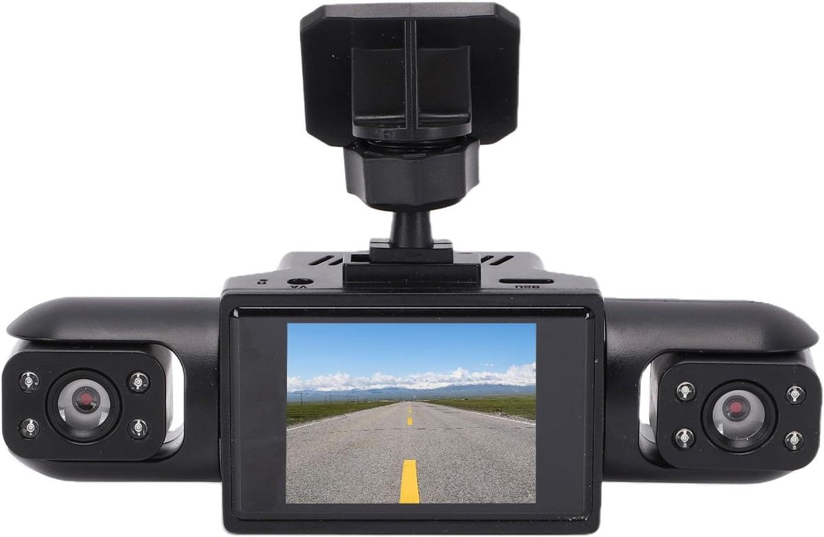 4-kanaals Dashcam - Auto camera - Veiligheid onderweg - Volledige voertuigdekking - 1080P HD - Zwart