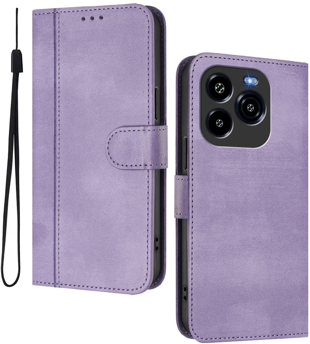 Dailygoods - Leren Portemonnee Hoesje voor Smartphone met Magneet en Kaartvakken