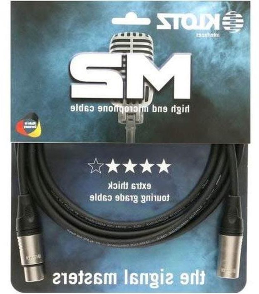 Microfoon Kabel - XLR Kabel - Muziek Opnemen - Verzilverde Contacten - 15 Meter - Zwart