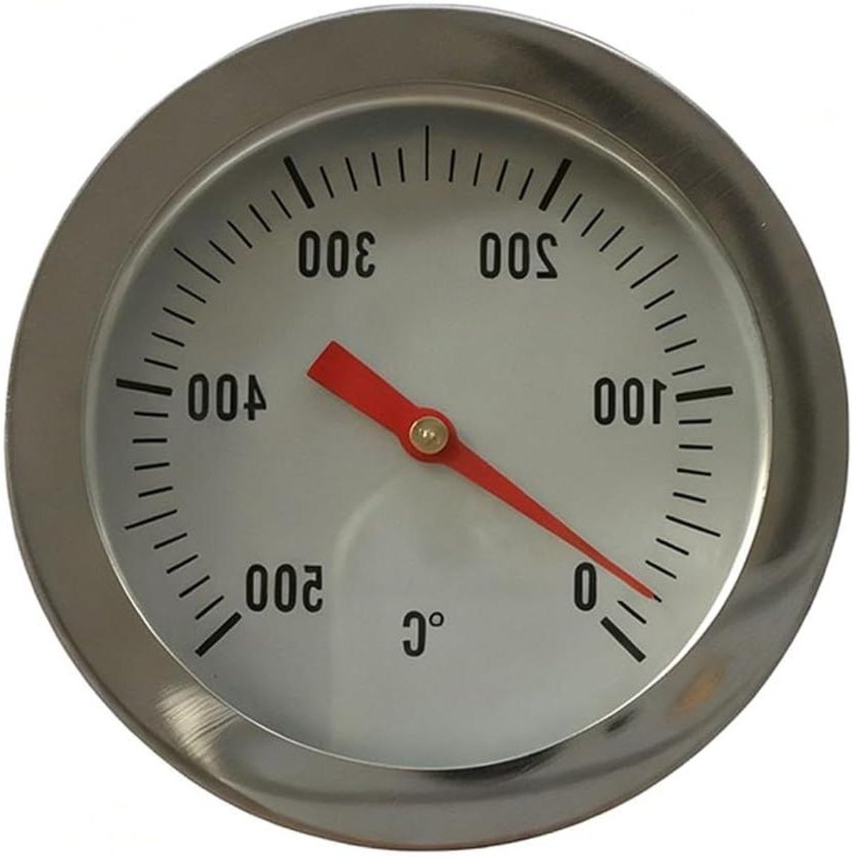 Oven Grill Thermometer - Temperatuurmeter - Nauwkeurig Koken - Geen Batterijen Nodig - 52 mm - Zilver