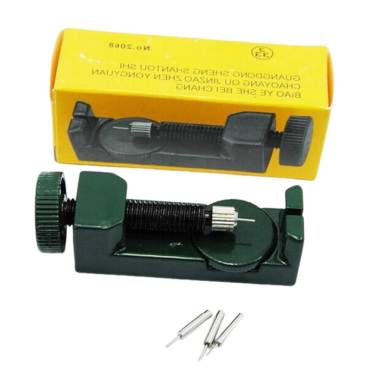 Horlogeband Gereedschap - Band Versteller - Horloge Reparatie - In hoogte Verstelbaar - 7.5 x 3 cm - Groen
