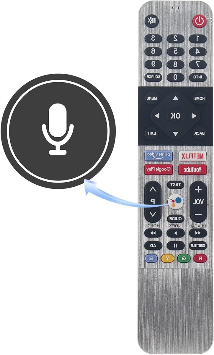 ALLIMITY Voice Afstandsbediening Replce Fit voor Coocaa 32S3N 40S3N 43S3N 55S3N