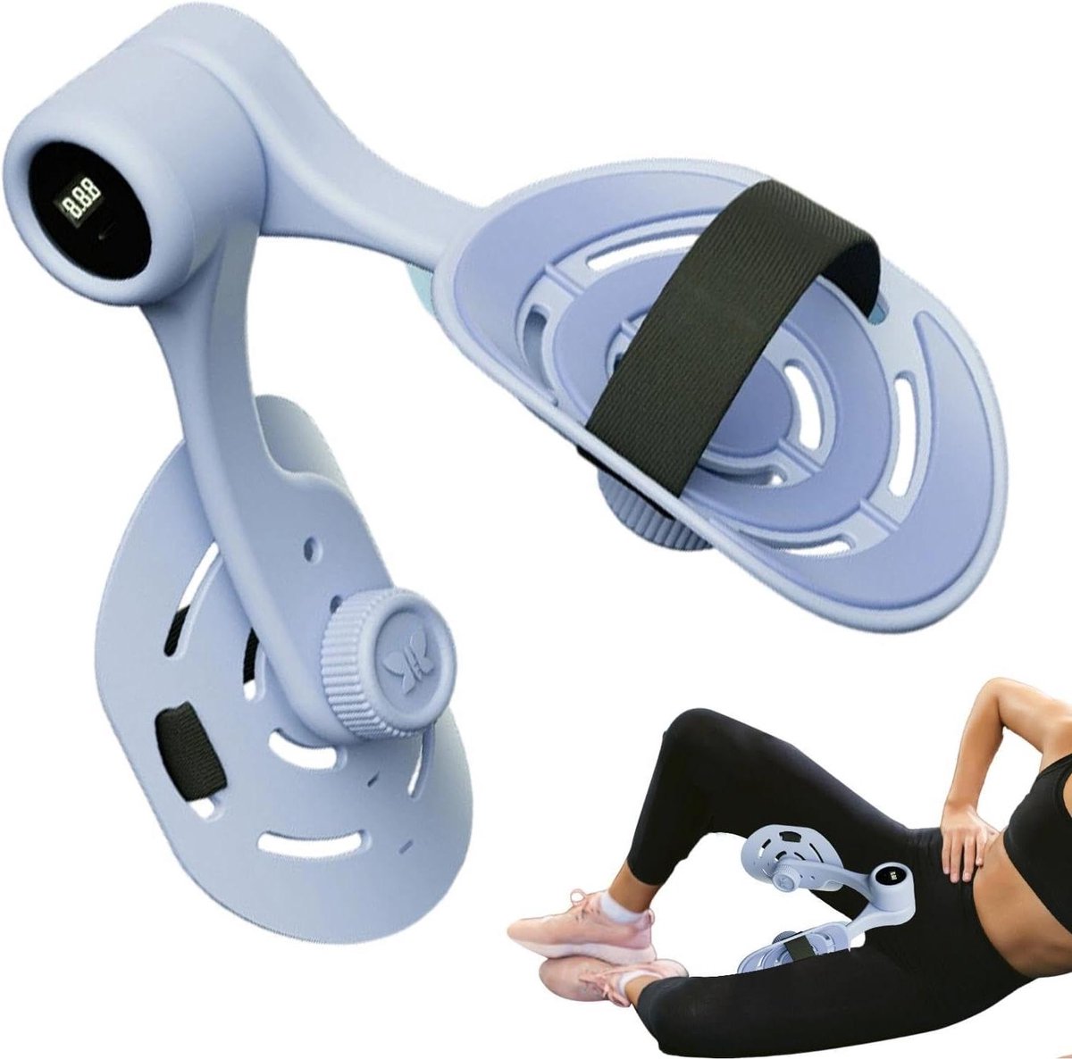 Bekkenbodem Trainer - Binnendij Trainer - Fitness Thuis - Met Displayteller - 20.3 x 11.8 x 8.7 cm - Blauw