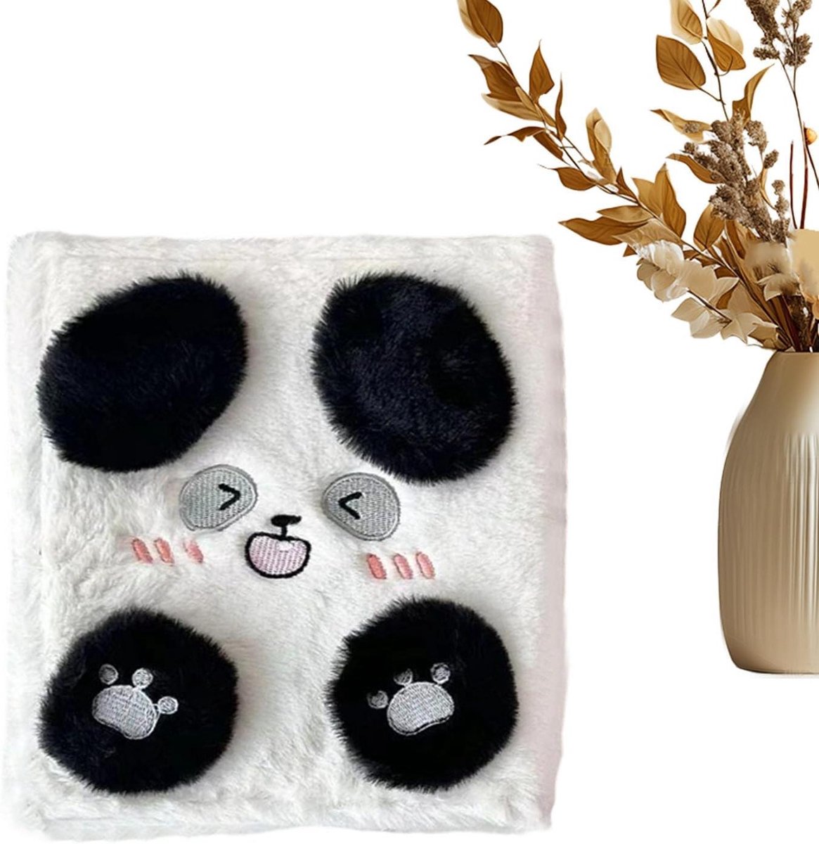 Foto Album Boek - Verzamelmap Kaarten - Herinneringen Bewaren - Creatieve Dierenvorm - 21.8 x 21.7 x 6.7 cm - Panda