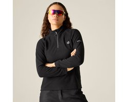 Dare2B, Freeform II Lichtgewicht Dames Fleece met halve rits, Zwart, Maat 34