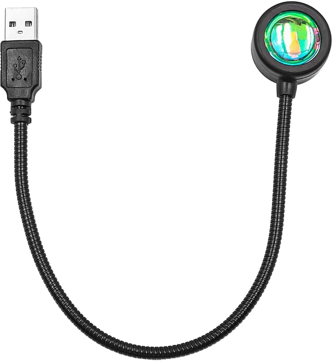 USB-zonsonderganglamp Mini zonsondergang projectielamp 360 graden beschikbaar voor auto woonkamer slaapkamer romantisch decor