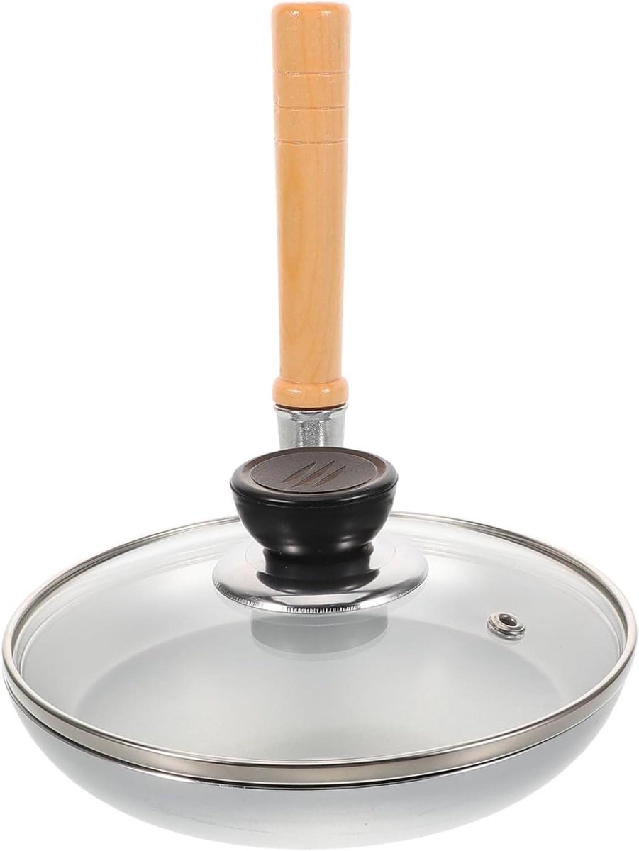 Koekenpan - Ontbijtpan Omeletpan - Ontbijt Maken - Speciaal Ontwerp - 18.5 cm - Zilver