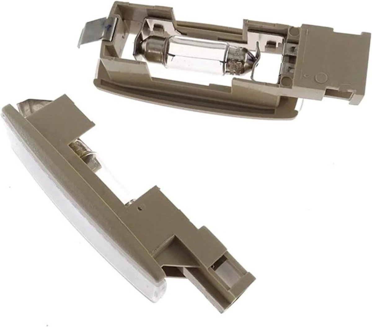 Binnenlamp Auto - Interieurverlichting Koepel - Leeslamp Auto - Verbeterd Uiterlijk - 2 Stuks - Beige