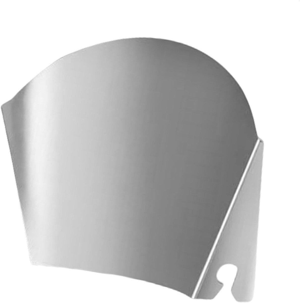 Mixer spatbescherming - Gieten beschermer - Voedselbereiding - Roestvrij staal - 19x15x4 cm - Zilver