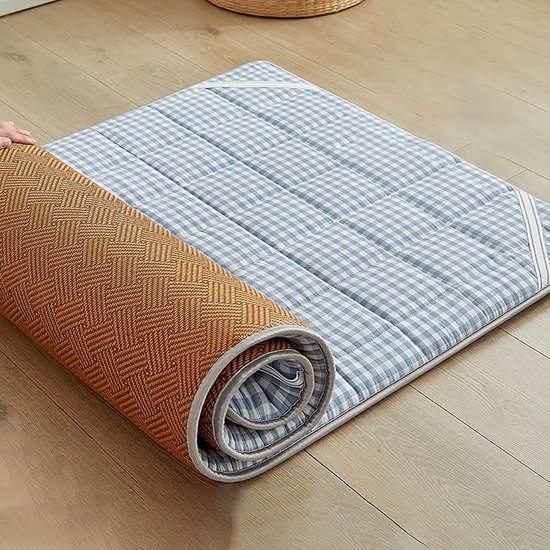 Opvouwbare Futonmatras - Vloerbed Slapen - Ruimte Besparen - Ergonomisch Ontwerp - 120 x 200 cm - Grijs — afbeelding 3