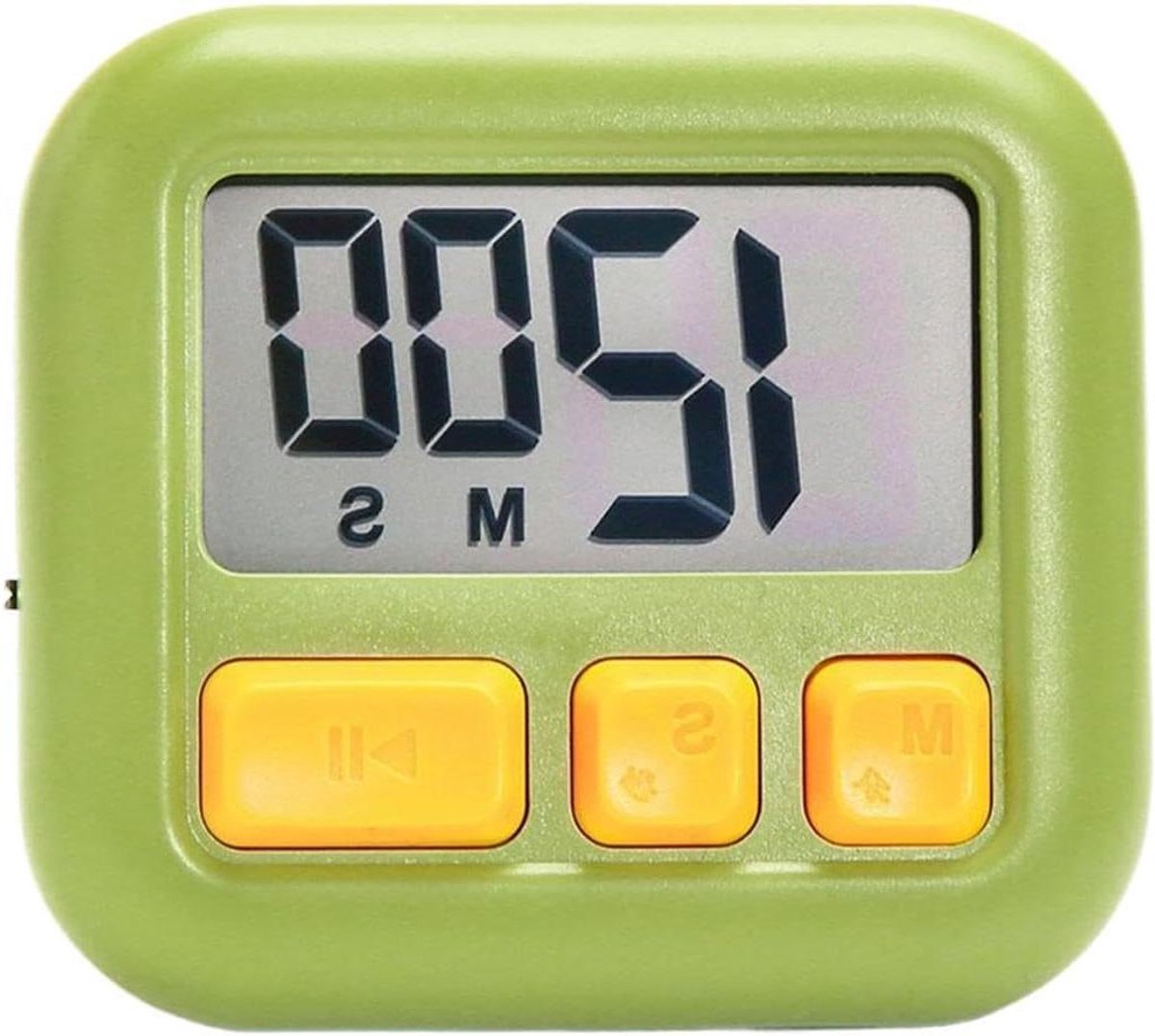 Digitale Keukentimer - Kookwekker Klok - Precisie Koken - Tweerichtings Timer - 3x7x3 cm - Groen
