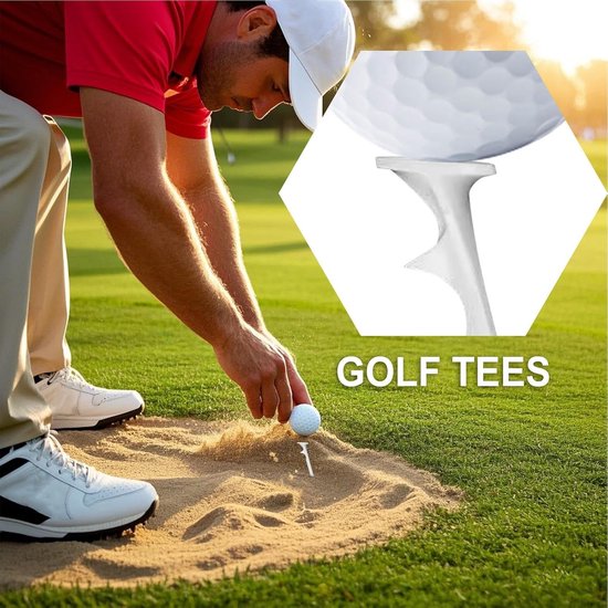 Golf Tees - Trainingspinnen Bal - Golfspel Verbeteren - 18 Graden Hoek - 5 Stuks - Niet gespecificeerd van GOLF — afbeelding 3