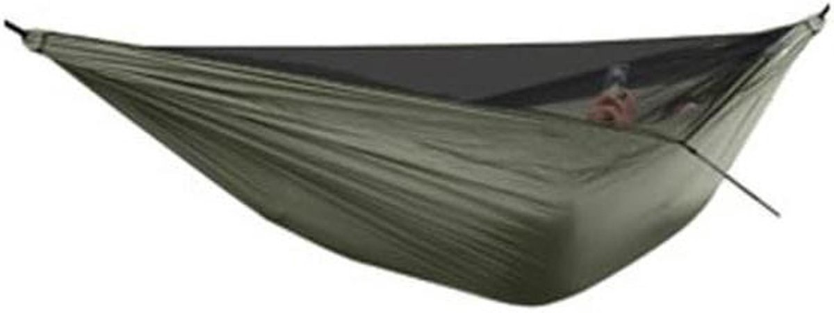 Hangmat Outdoor - Kampeer Hangmat - Ontspanning Buiten - Met Klamboe - 1 Persoons - C