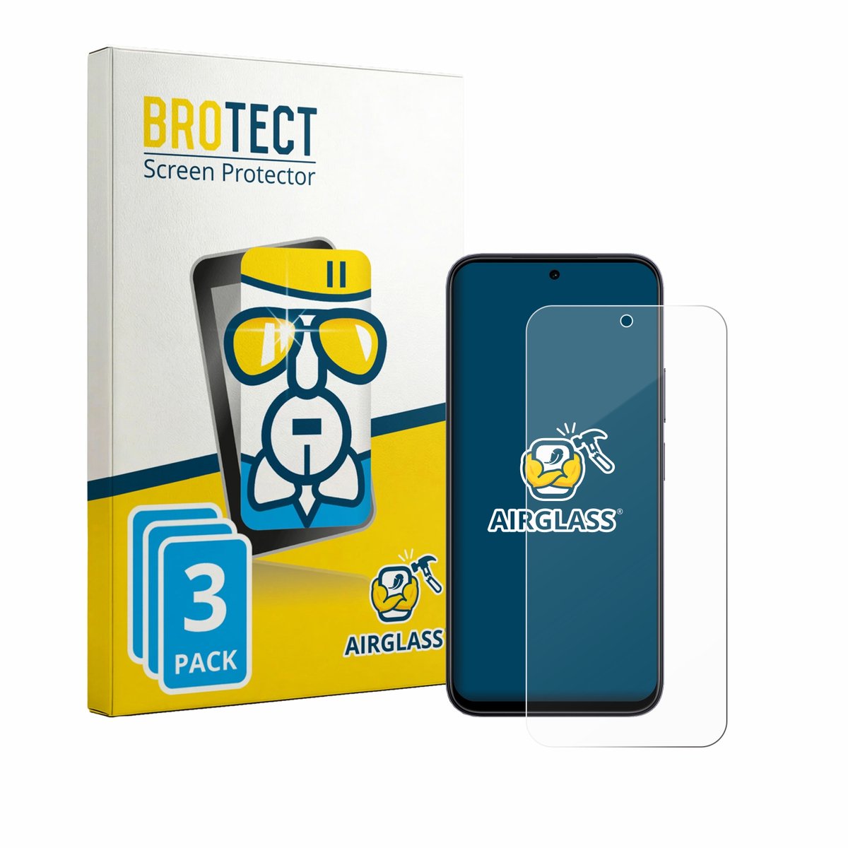 Screenprotector 3 Stuks voor Vivo Y31D Pro Beschermglas transparant