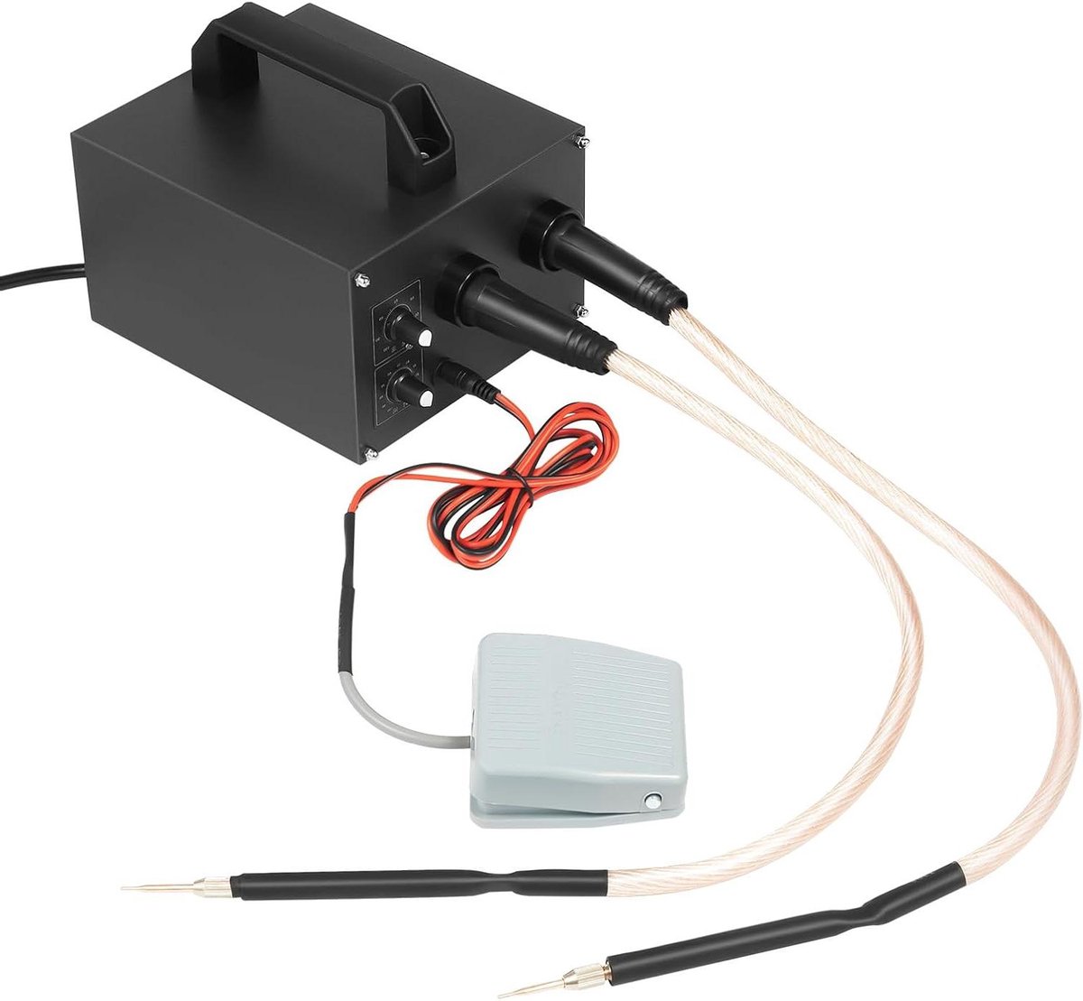 Puntlasapparaat - Mini lasapparaat - Batterijen Monteren - Hoog Vermogen - 1600 A - Grijs